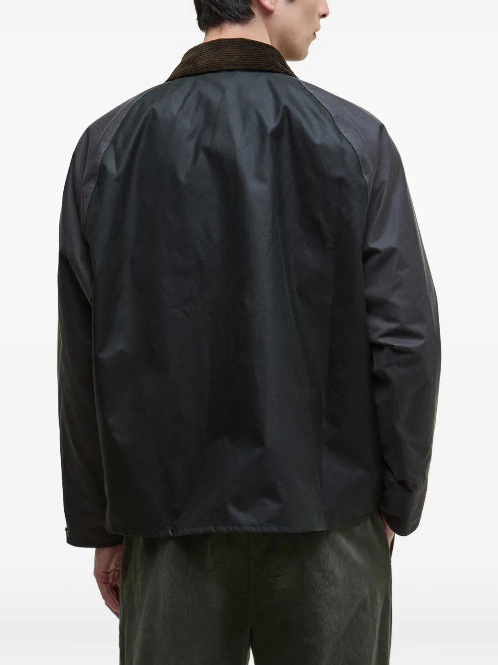 Green jacket, full body view