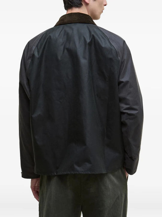 Green jacket, full body view