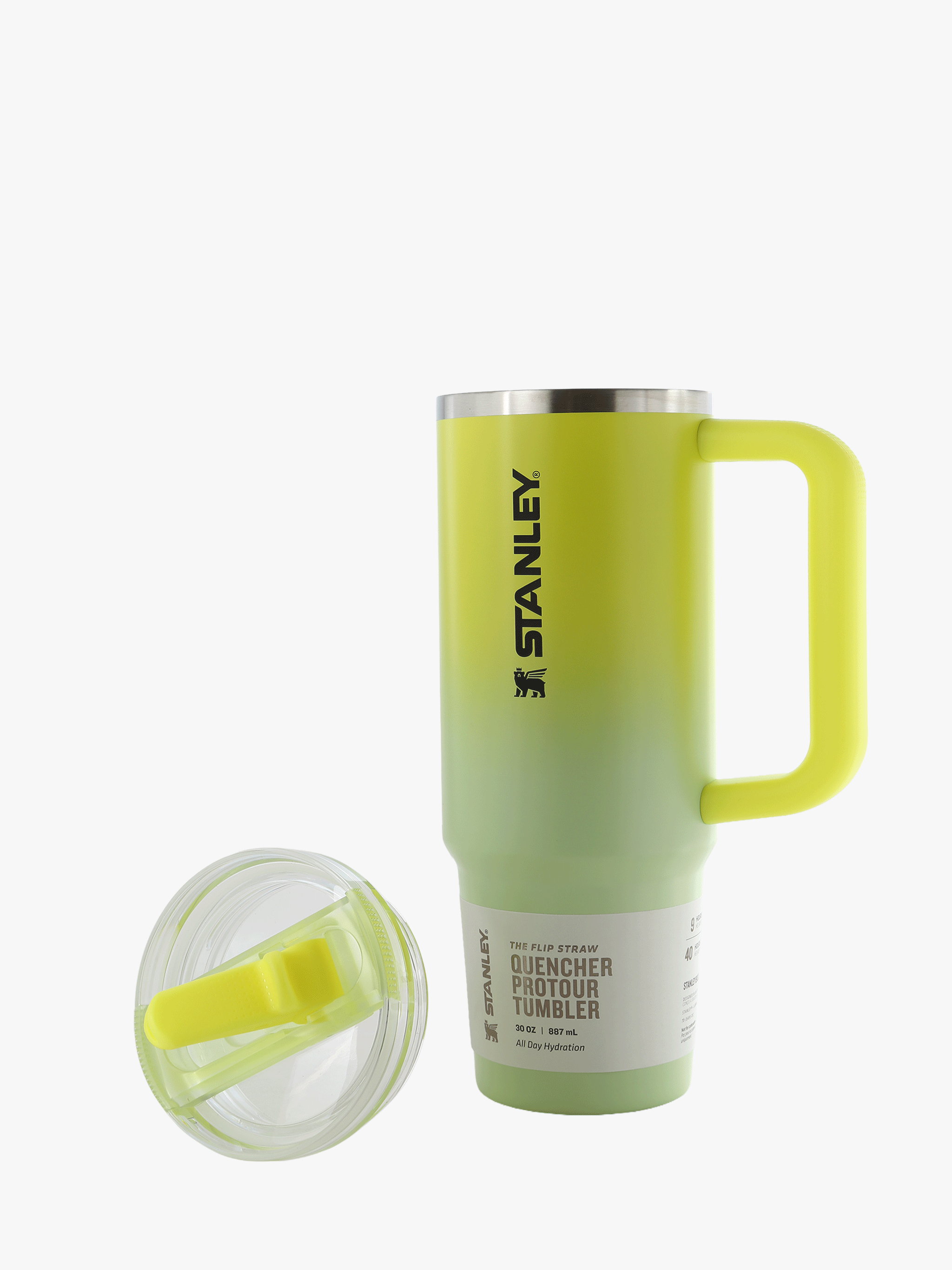 Yellow product, front view