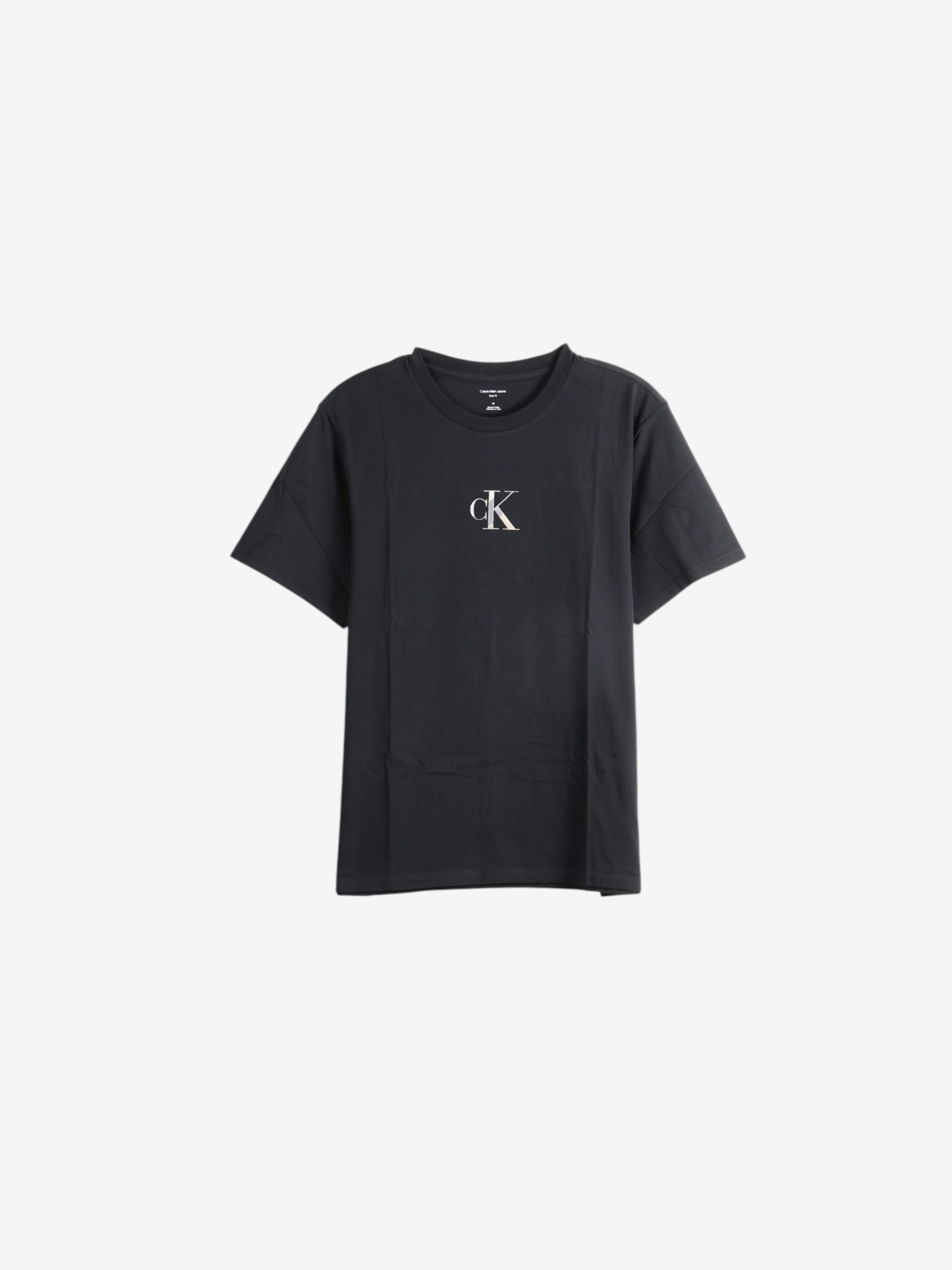Black t-shirt, front view