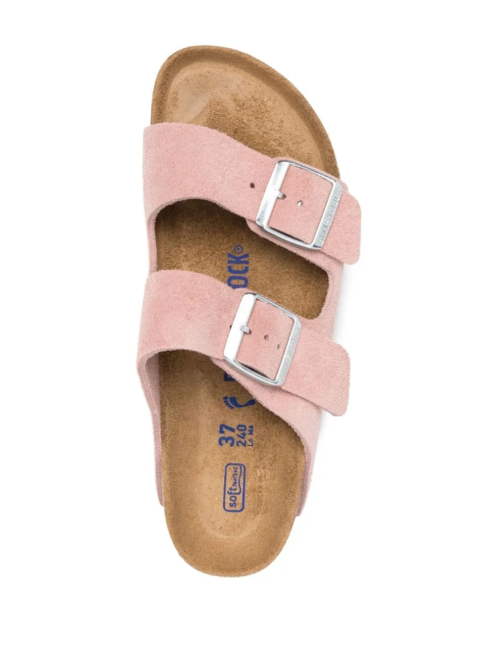 Pink sneakers, top view
