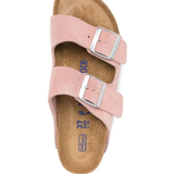Pink sneakers, top view