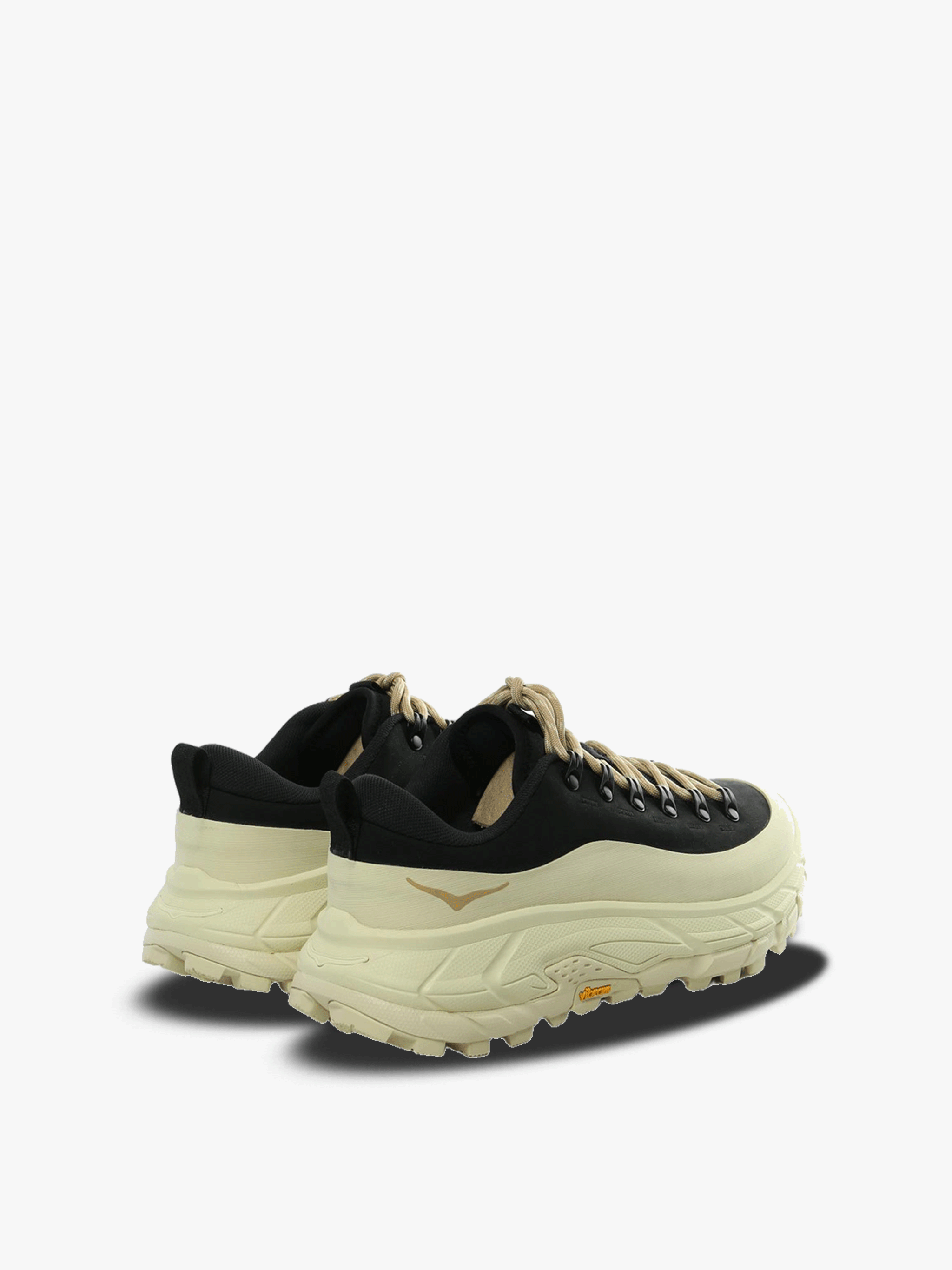 Black and beige sneaker,back view