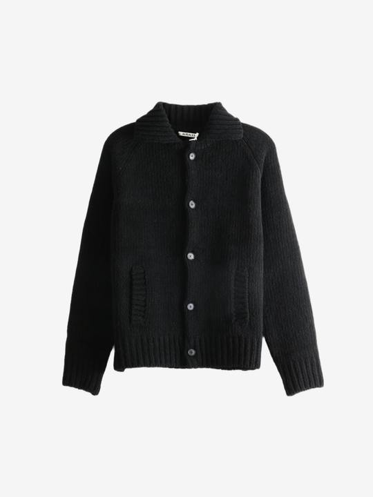 Black knitwear, front view