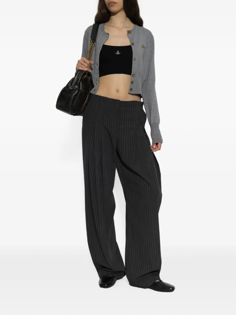 Black top, full body view