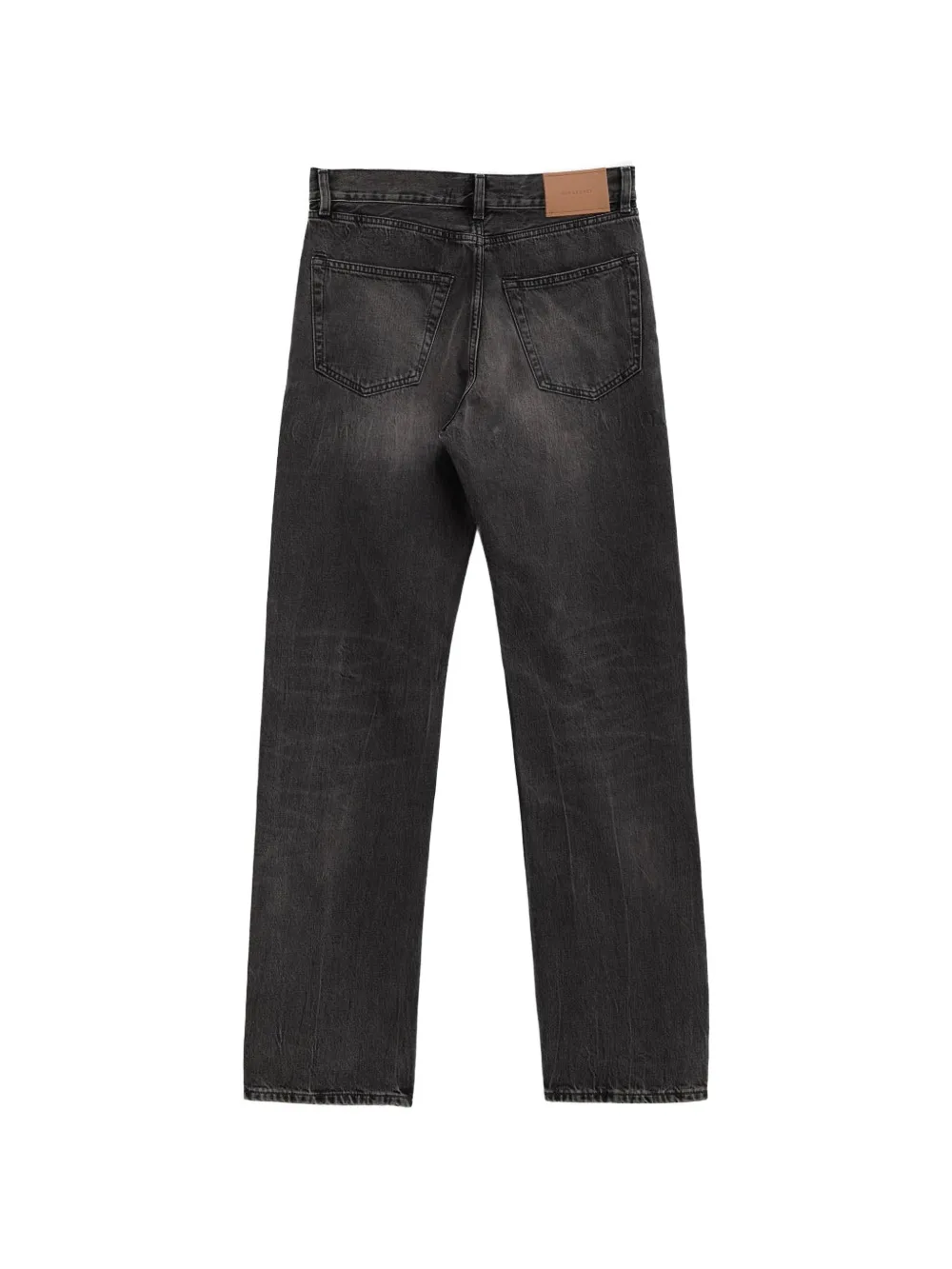 Black pants, back view