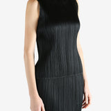 Black shirts worn by a person, showing the shirts fit