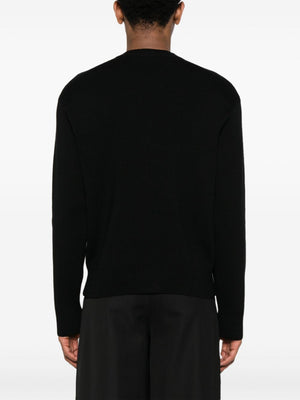 LOUIS GABRIEL NOUCHI - Men Wool Jumper With Asymmetrical  Opening