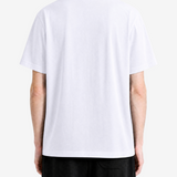 Blue t-shirt, full body view