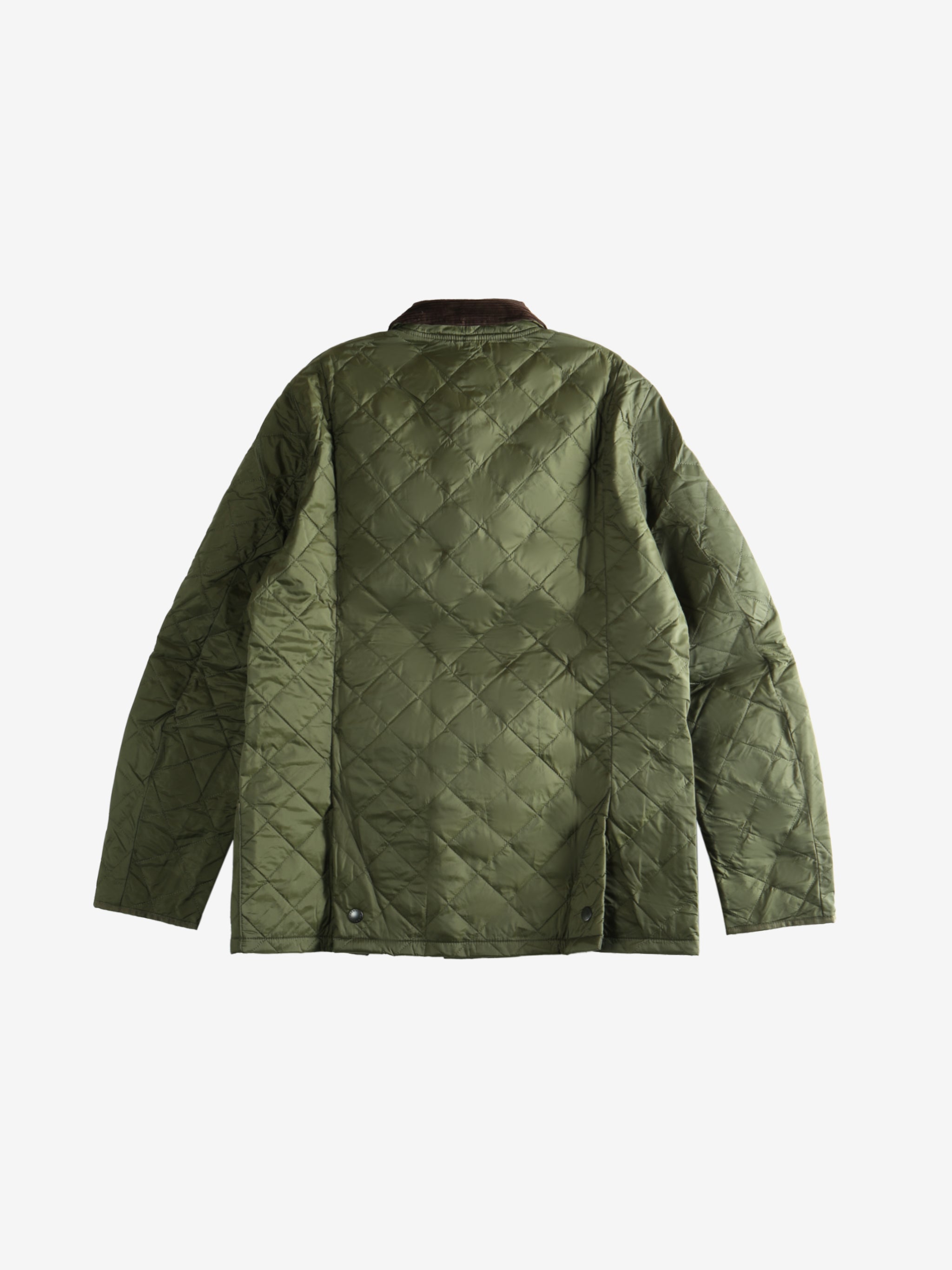 Green jacket,back view