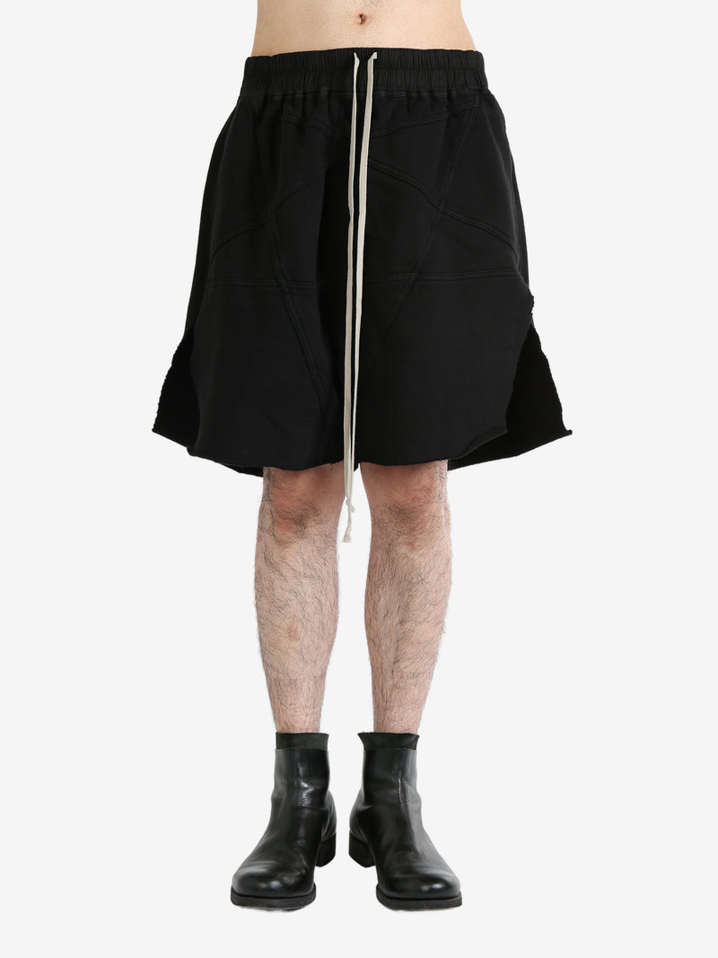 RICK OWENS DRKSHDW - Men Shorts In Felpa - Jersey Trucker Cut  Offs