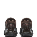 Brown shoes, back view