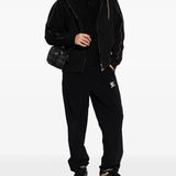 Black hoodies, full body view