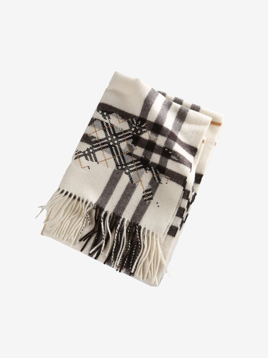 Tan scarves, front view