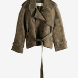 Brown coat, front view