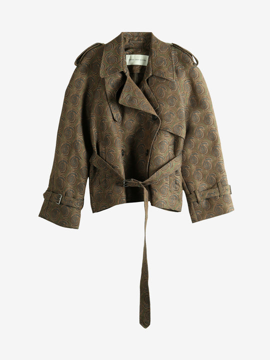 Brown coat, front view