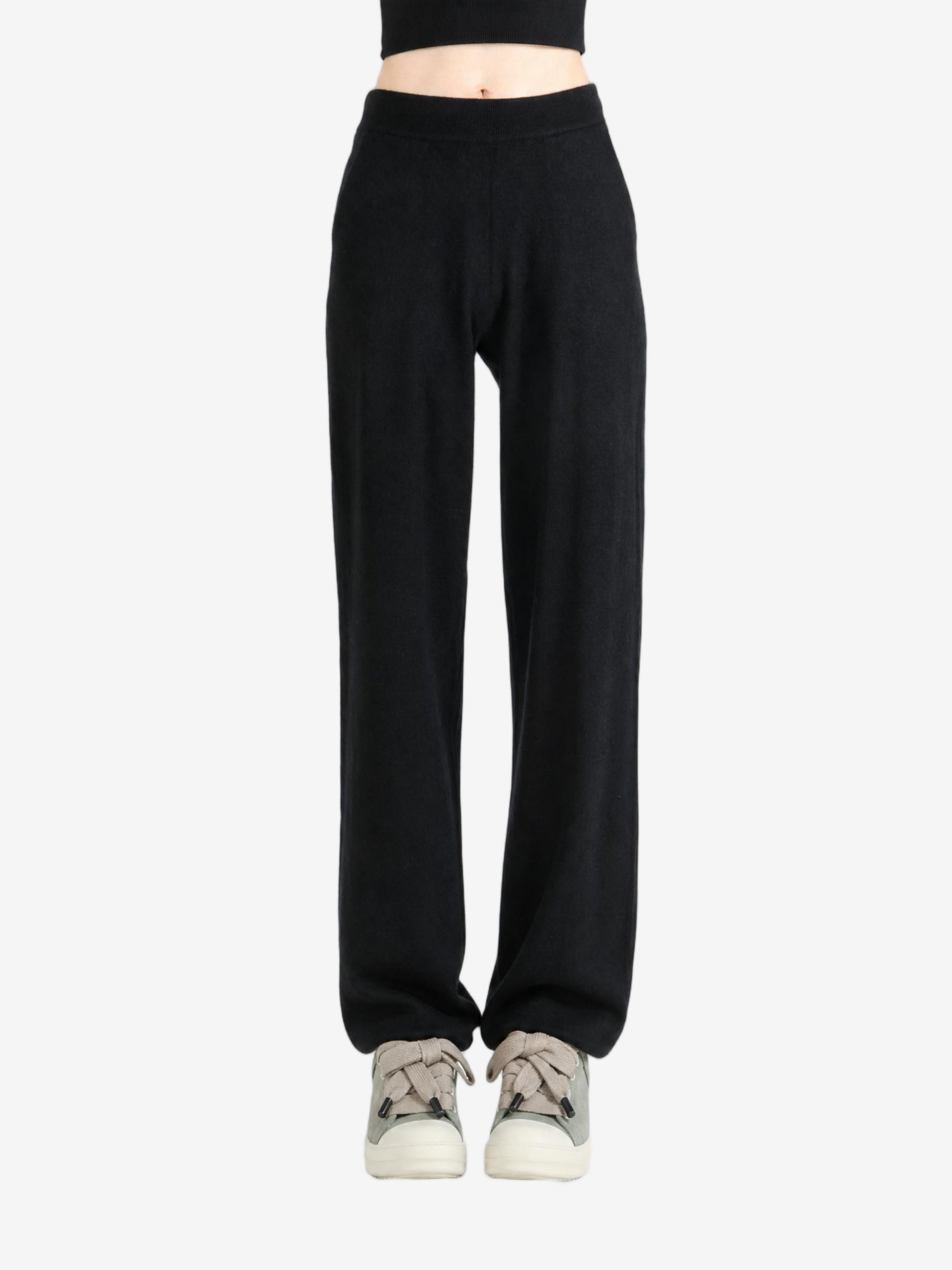 Black pants, full body view