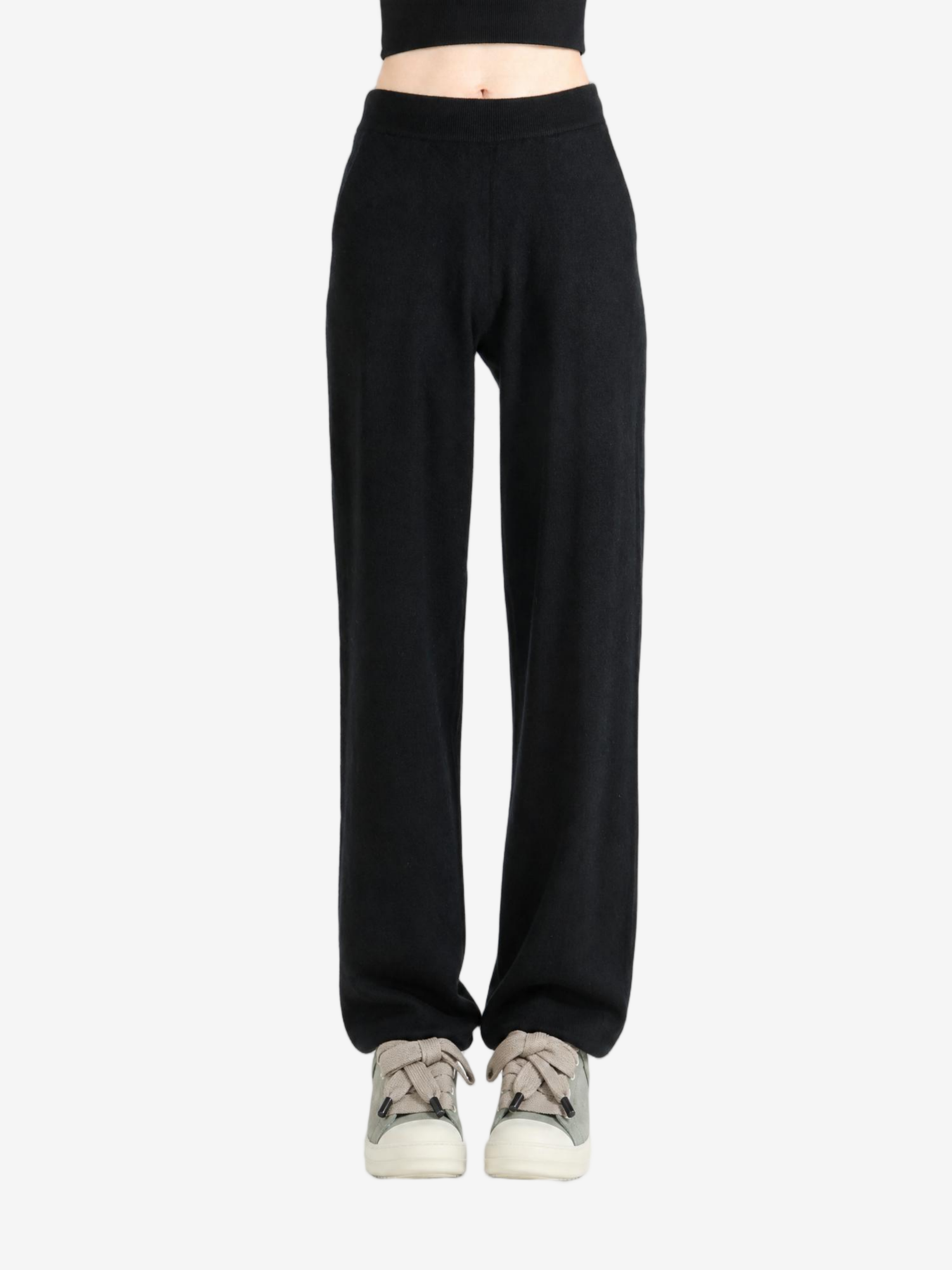 Black pants, full body view