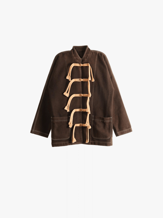 Brown jacket, front view