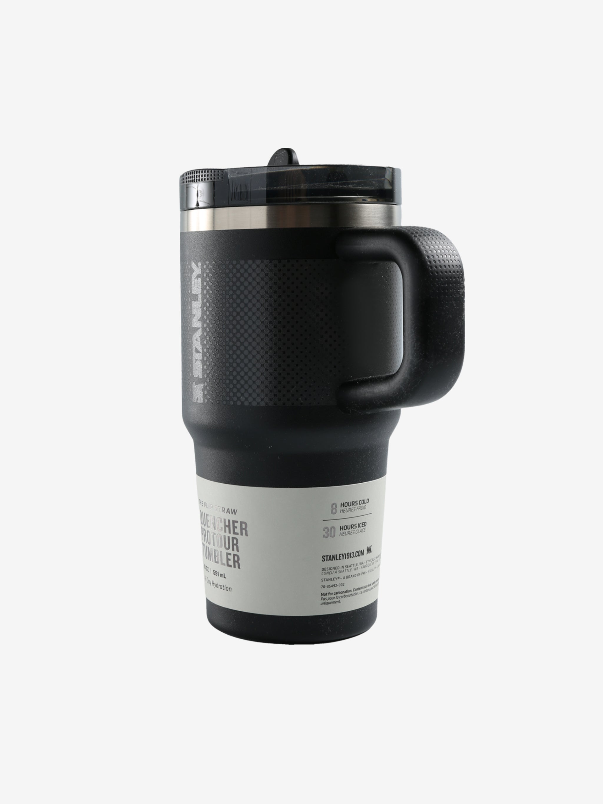 Black tumbler,front view