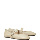 Tan shoes, front view