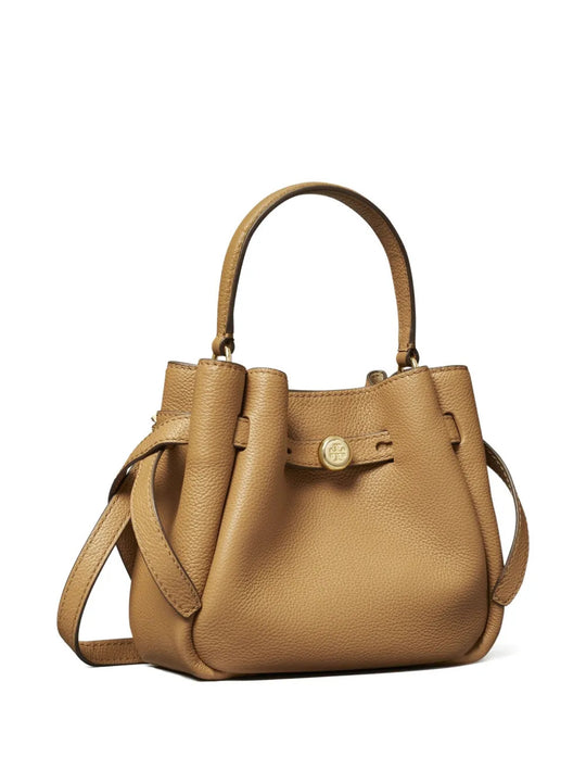 Tan bag, front view