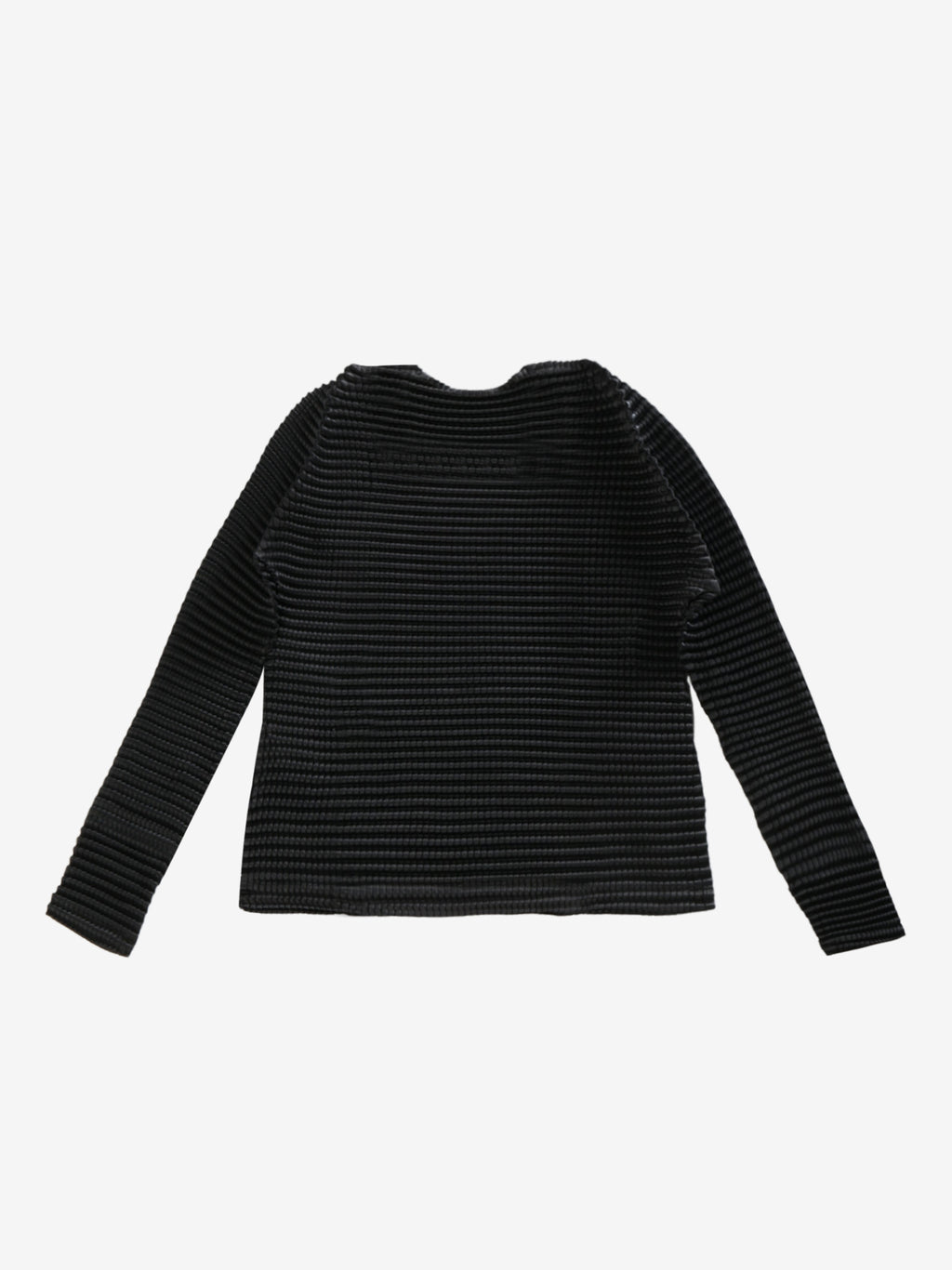 ISSEY MIYAKE - Women Suede Like Pleats Shirt