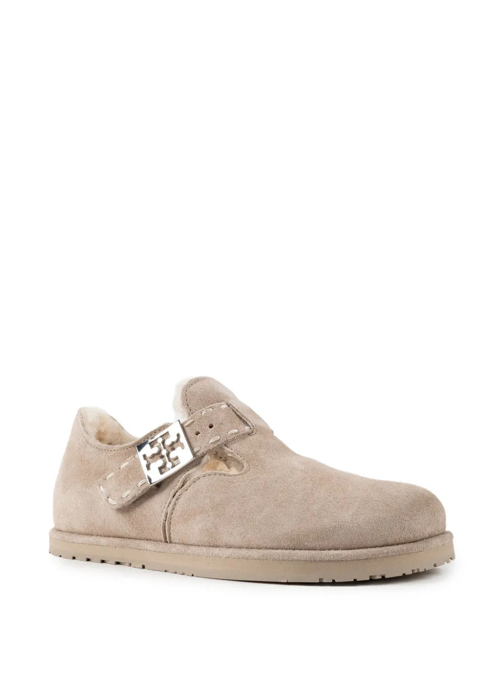 Tan shoes, front view