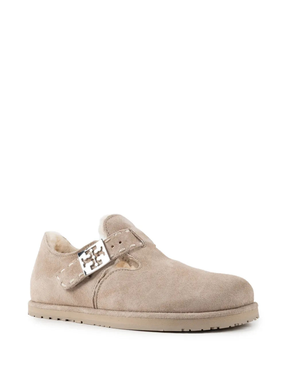Tan shoes, front view