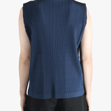 Blue top worn by a person, showing the top's fit