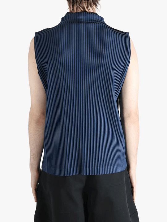 Blue top worn by a person, showing the top's fit