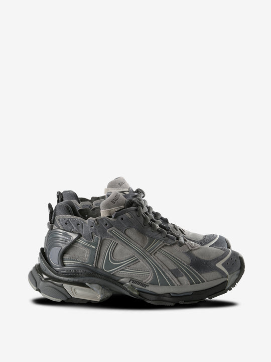 Grey sneakers, front view