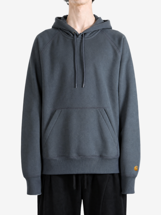 Grey hoodie, full body view