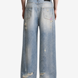 Blue jeans, front view