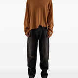 Orange top, full body view