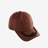 Brown cap, side view