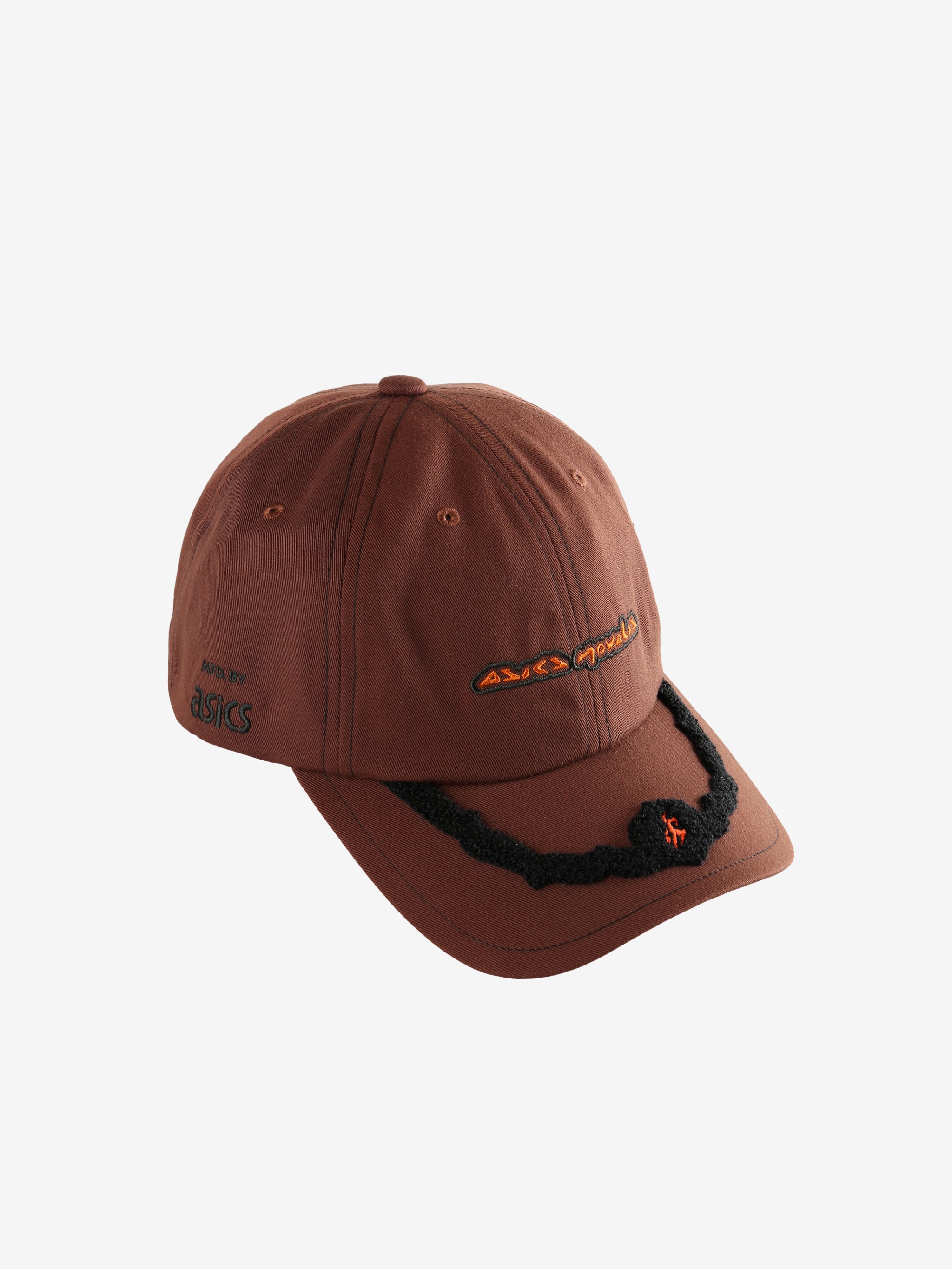 Brown cap, side view