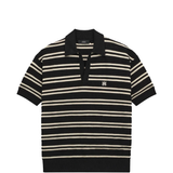 Black polo, front view