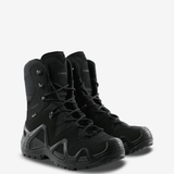 Black boots, front view