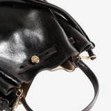 Close up of Black bag, showing detail