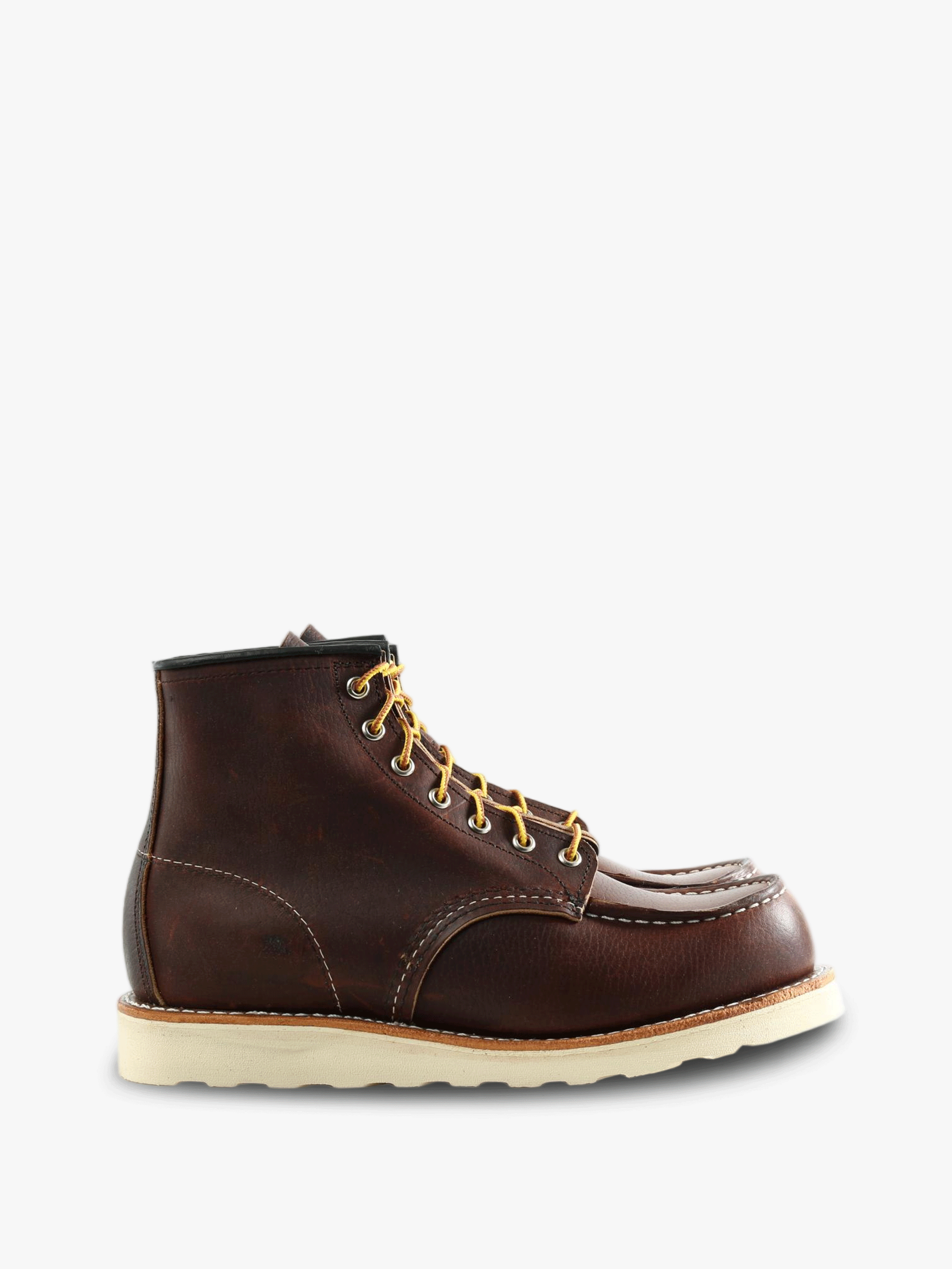 Brown boots, side view