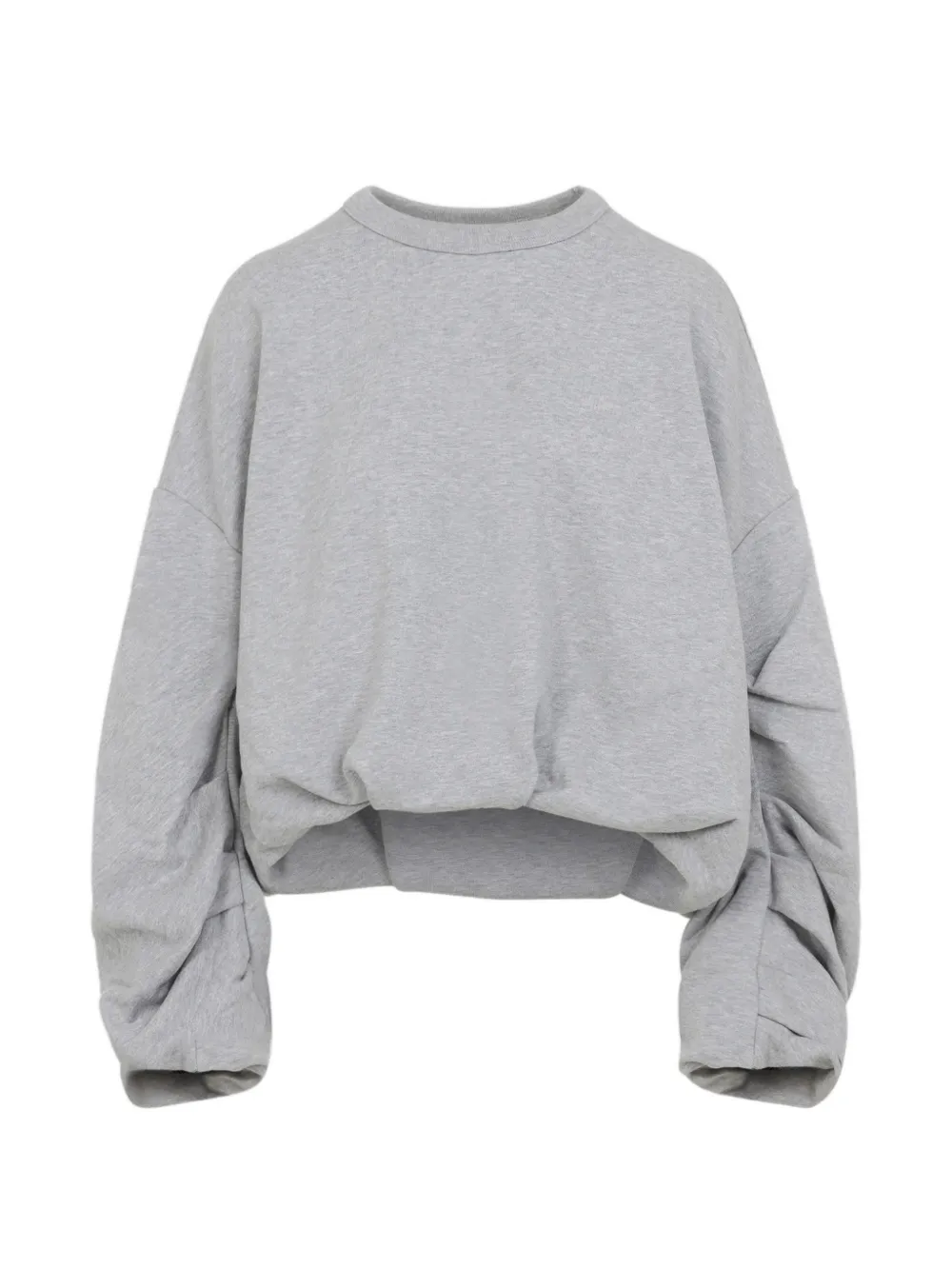 grey knitwear,front view