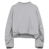 grey knitwear,front view