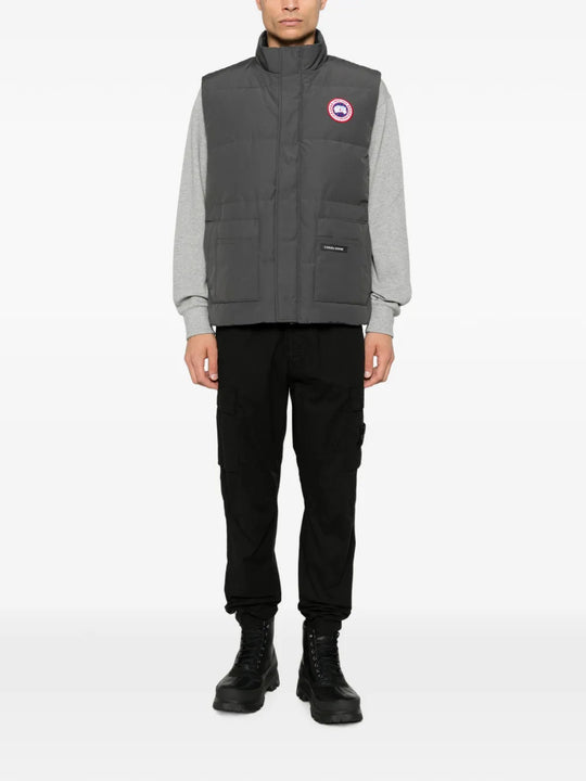 Grey jacket, full body view