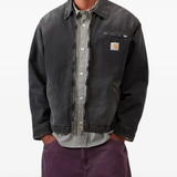 black jackets-coats worn by a person, showing the jackets-coats fit