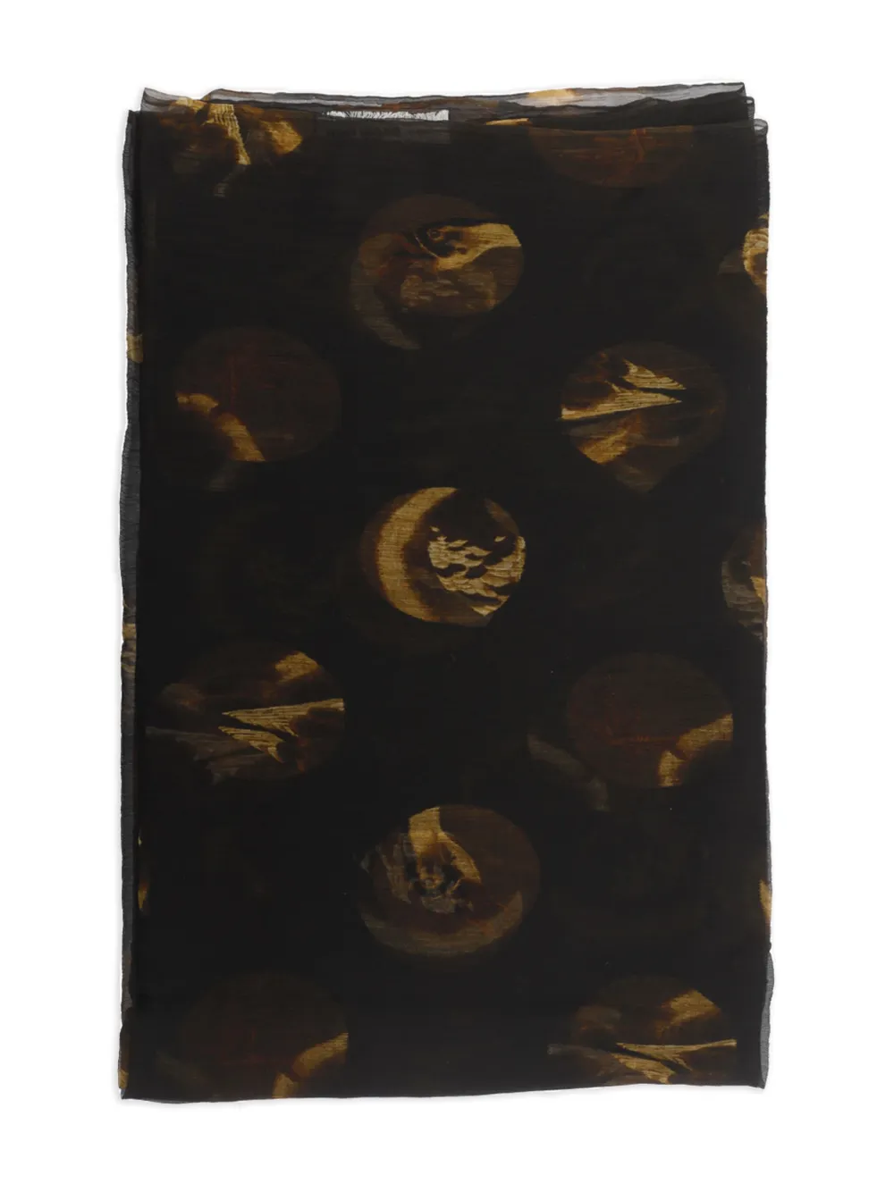 brown scarves,top view