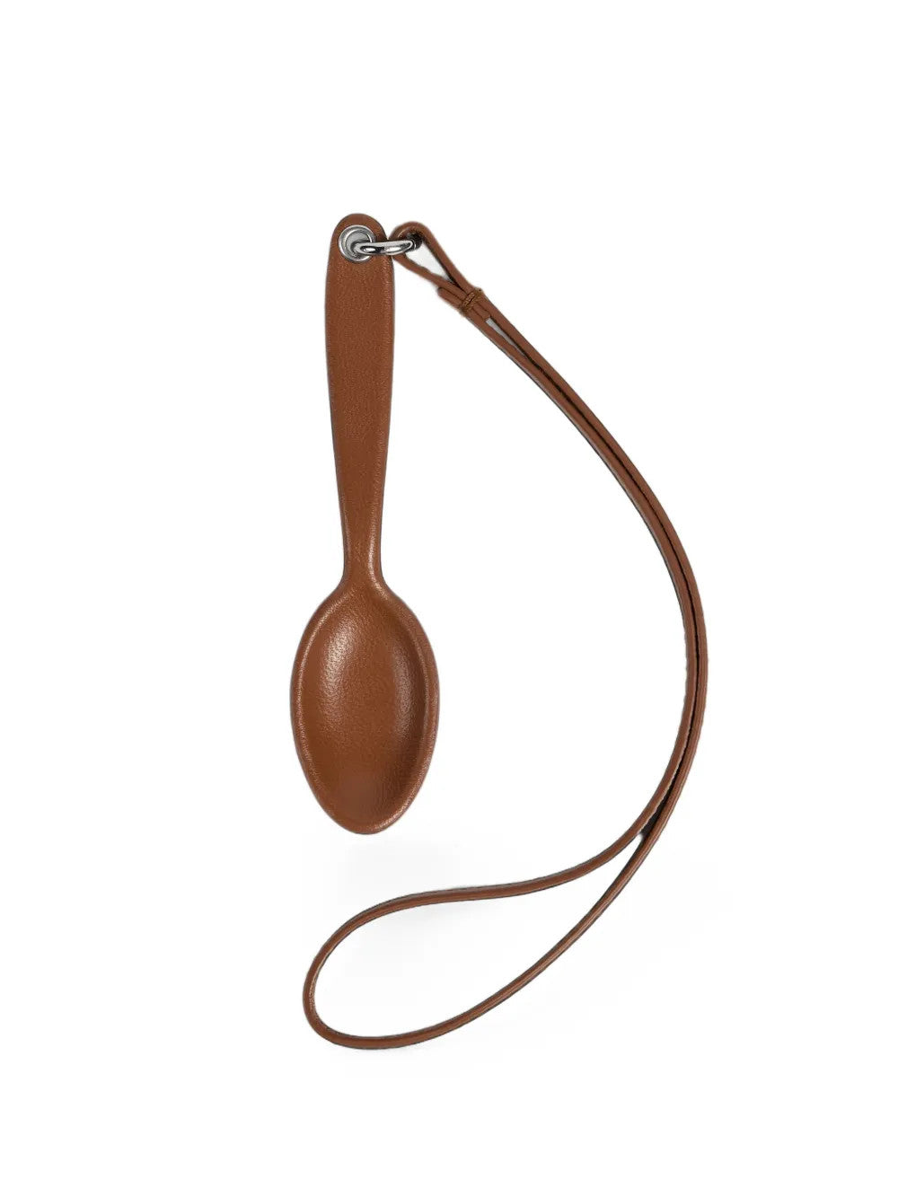 Brown accessories, front view