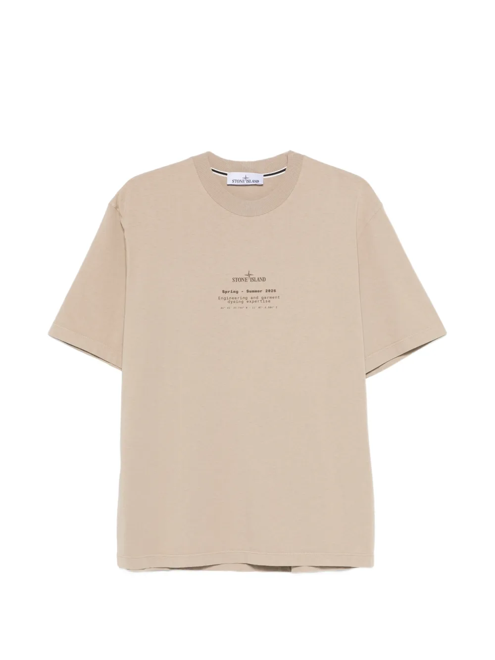 Tan t-shirt, front view