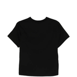 Black t-shirt, back view