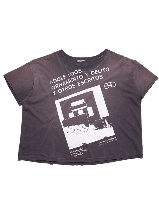 Black t-shirt, front view
